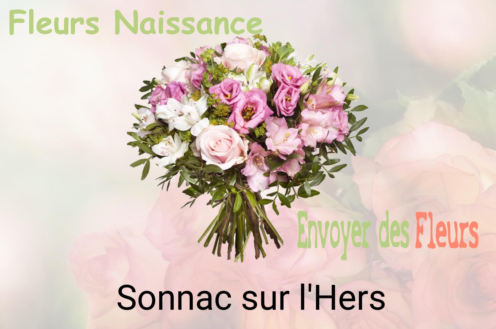 Bouquet de fleurs de naissance livré à Sonnac-sur-l'Hers